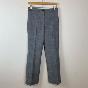 Theory Cardinal Straight-Leg Portland Glen Plaid Trousers